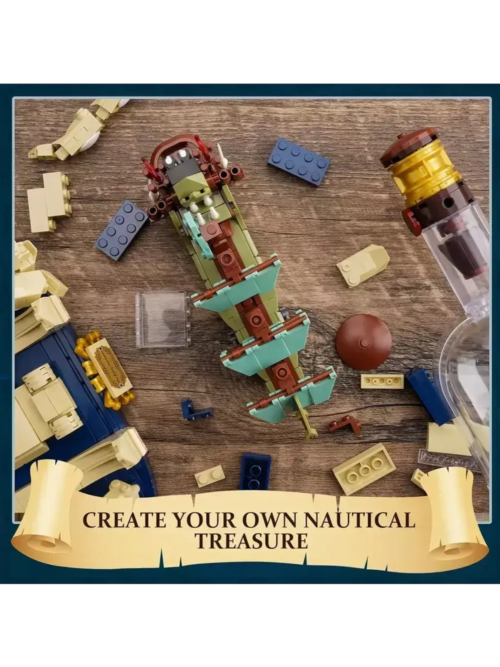 Конструктор Летучий голландец в бутылке 1100 деталей