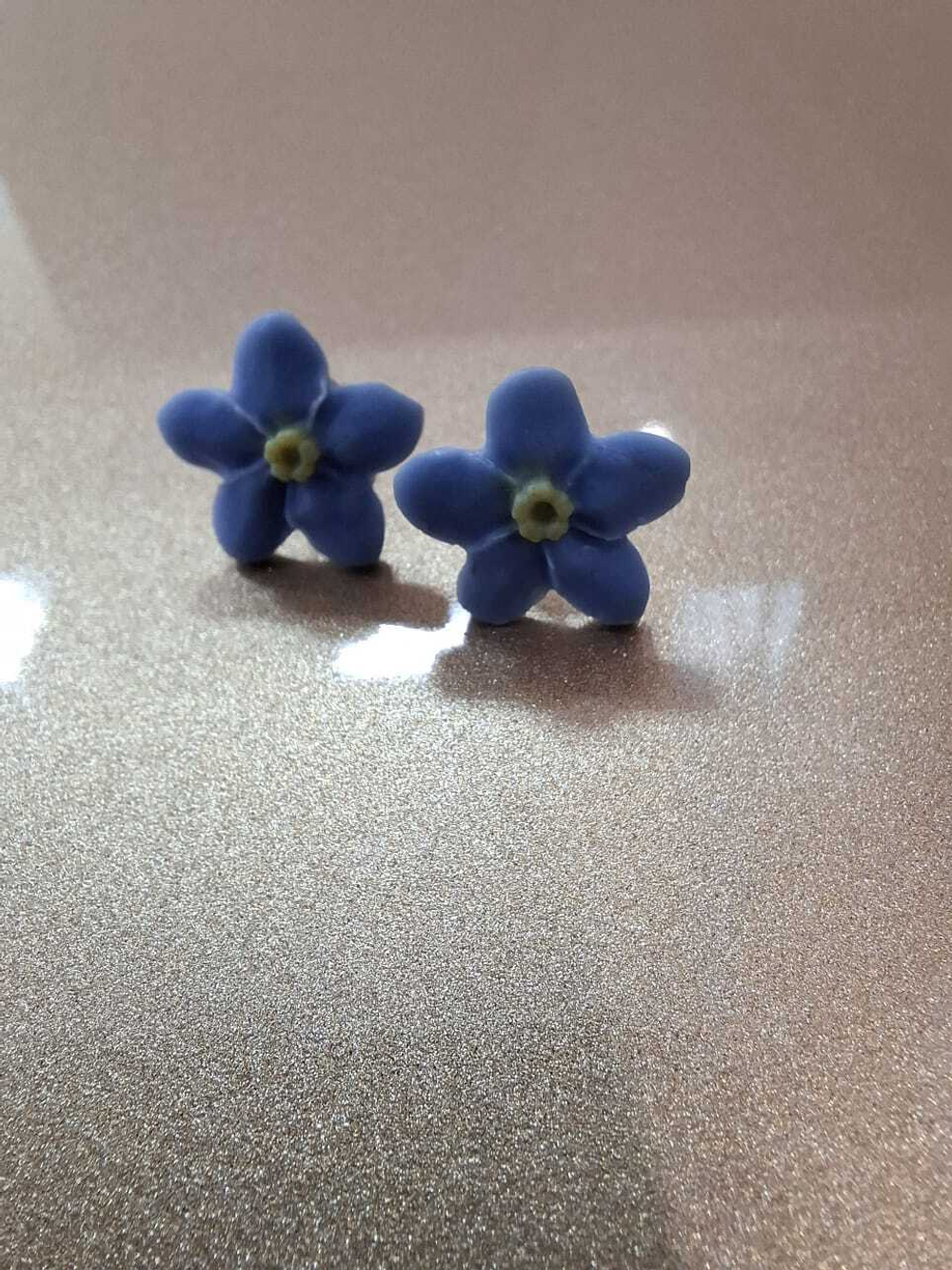 Серьги-пуссеты Ромашки