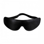 Черная закрытая маска из натуральной кожи (Цвет: черный)