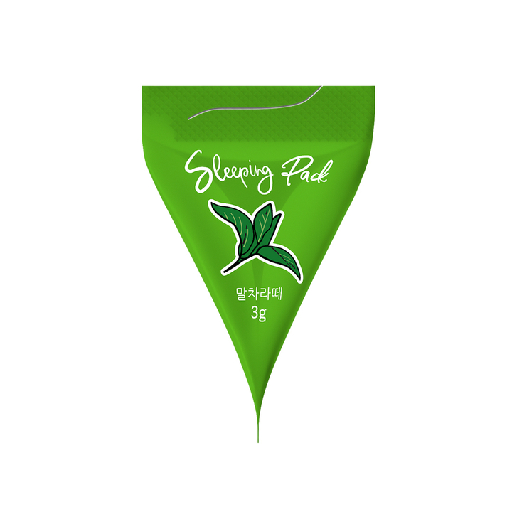 Маска для лица ночная MEDB Matcha Latte Sleeping Pack с экстрактами матча и молочного протеина 3 г х 10 шт