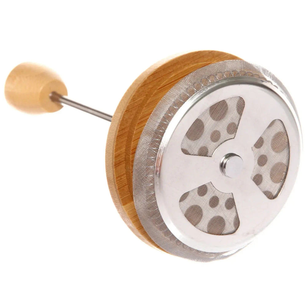 Френч-пресс 600мл «Хай-Тек» с бамбуковой крышкой