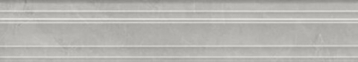 Бордюр Багет Риальто серый светлый глянцевый обрезной (BLF022R)