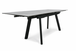 Стол для кухни керамический 120x80 раскладной цвет серый