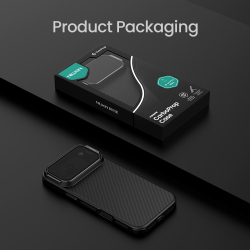 Чехол из карбона с MagSafe для iPhone 17 Pro Max, серия CarboProp Magnetic (версия с прозрачной крышкой) от Nillkin