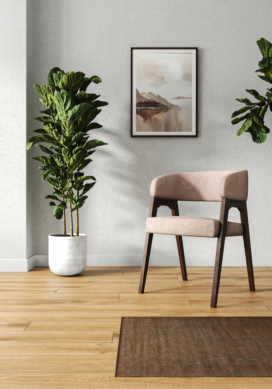 Стул кресло TEKHAS 1, цвет орех темный + ткань 231