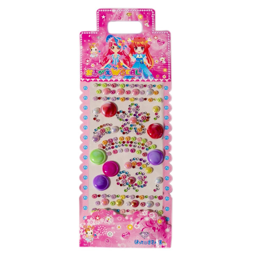 Наклейки-стразы Alingar, акриловые, "Лето", цветы, пакет с европодвесом