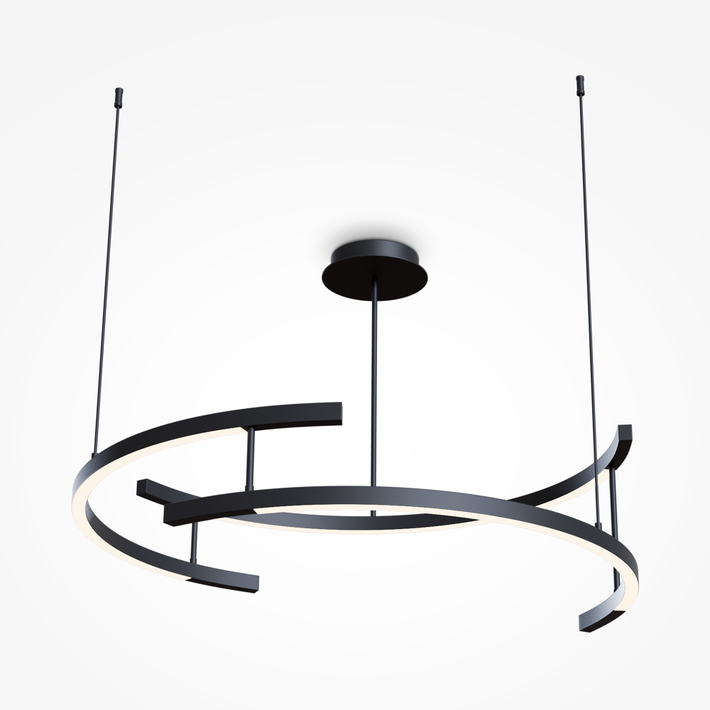 Люстра подвесная светодиодная Maytoni Line MOD016PL-L52BK
