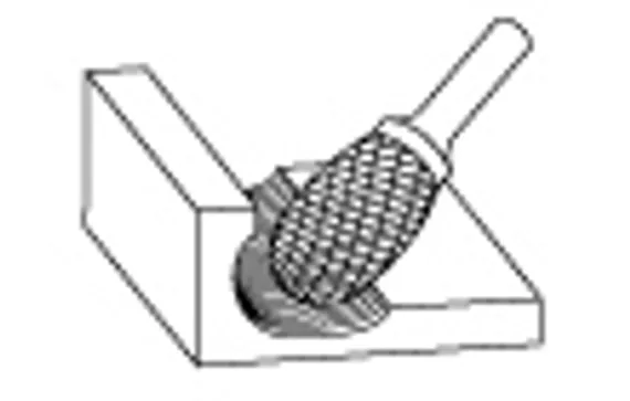 Борфреза Karnasch форма K (зенкер 90°), твердосплавная