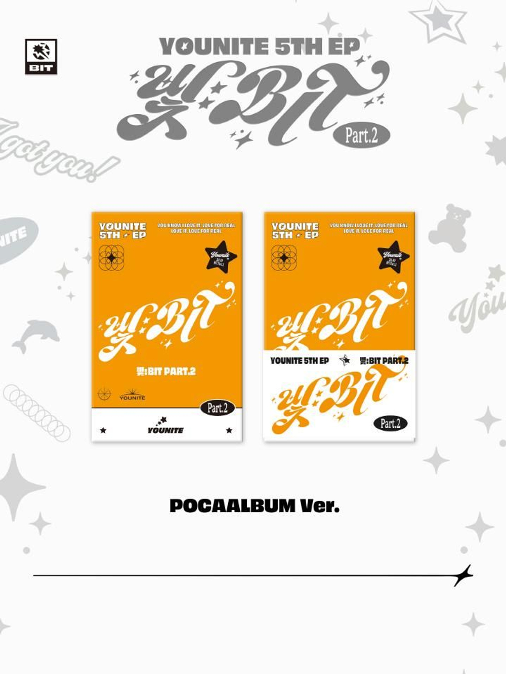 Альбом YOUNITE - : BIT PART.2 5th EP Album POCAALBUM Version