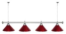 Лампа STARTBILLIARDS 4 пл. (плафоны золотые,штанга хром,фурнитура золото)