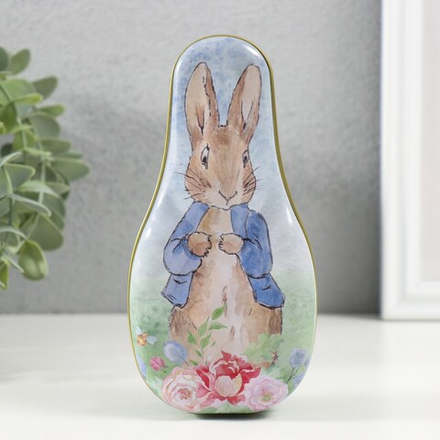 Шкатулка металл "Заяц стесняшка" 14,5х7х5 см 10500815