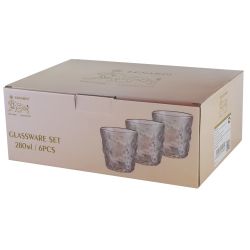 Lenardi 200-014 Набор из 6 стаканов 280мл в под.уп.(х8)Стекло