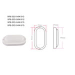 Светильник ЖКХ светодиодный ЭРА SPB-202-0-40K-015 IP65 15Вт 4000К 195x95 овал