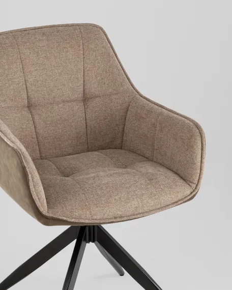 Стул обеденный Alba экокожа коричневый