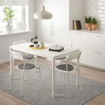 Стол и 4 стула - IKEA MELLTORP/ADDE/МЕЛЬТОРП/АДДЕ ИКЕА, 125х75 см, белый