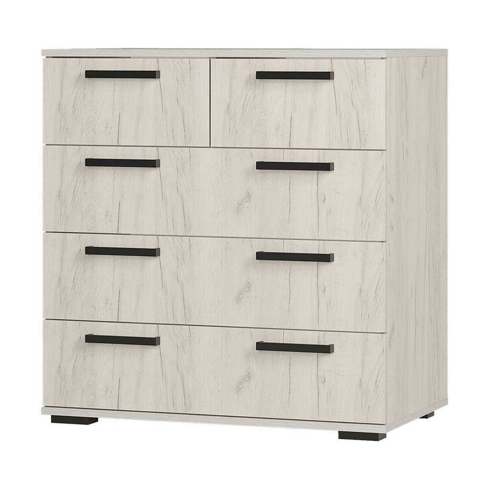 Комод Стандарт №5 NEW дуб крафт белый