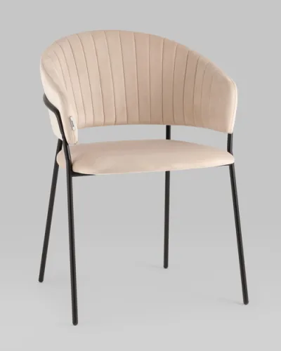 Стул Бруно велюр кремовый