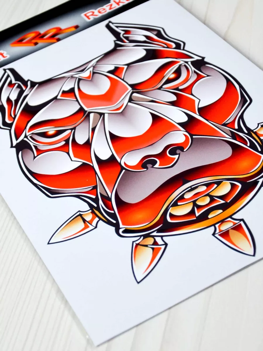 Наклейка - Стальная собака