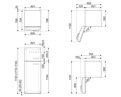 Холодильник Smeg FAB30LWH5