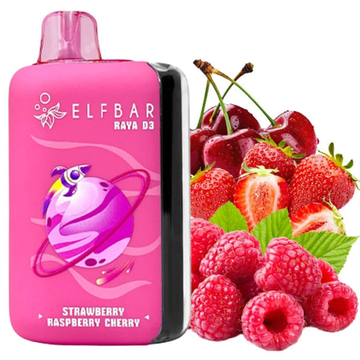 ELF BAR RAYA D3 - Strawberry Raspberry Cherry (5% nic)