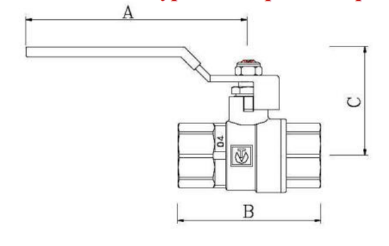 Кран шаровой Valtec Perfect 1/2" ВР/ВР ручка-рычаг (арт. VT.314.N.04)