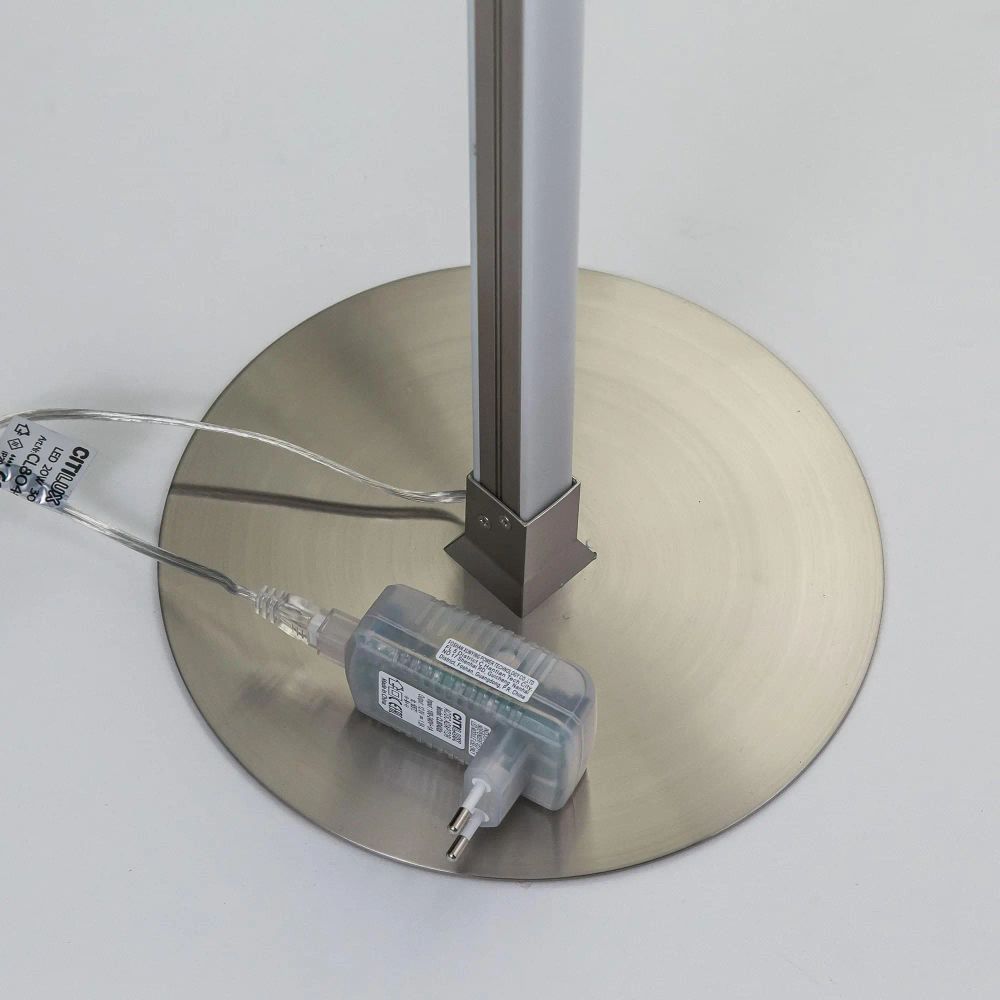 Citilux Гуффин CL804001 Торшер светодиодный с диммером Матовый Хром