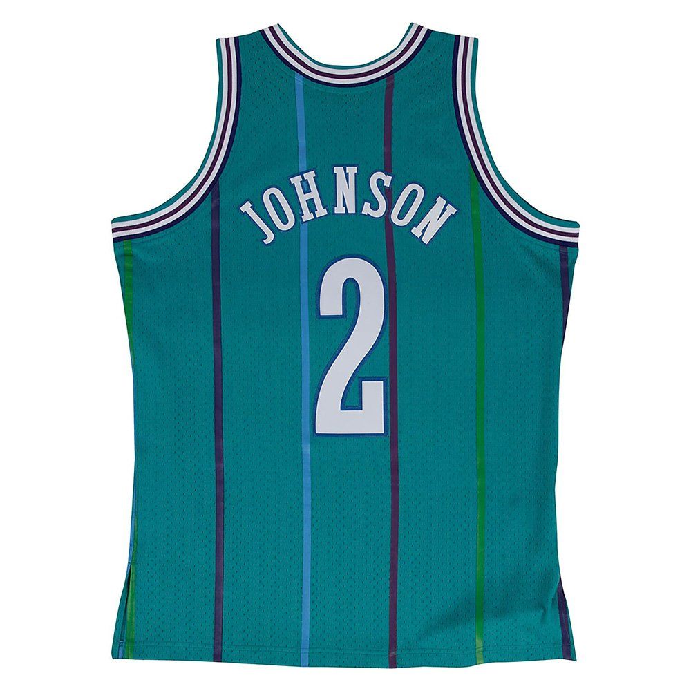 Баскетбольная мужская джерси Mitchell &amp; Ness NBA Swingman Jerseys Charlotte Hornets - Larry Johnson #2