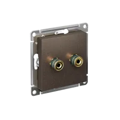 Розетка аудио 2-м AtlasDesign мокко SE ATN000687