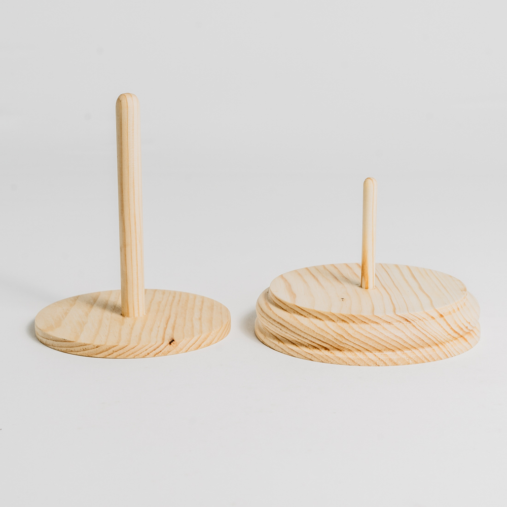 Деревянный спиннер-подставка для пряжи, для клубка из древесины кедра. KL11