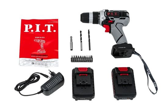 Аккумуляторный шуруповерт PIT PSR18-D3
