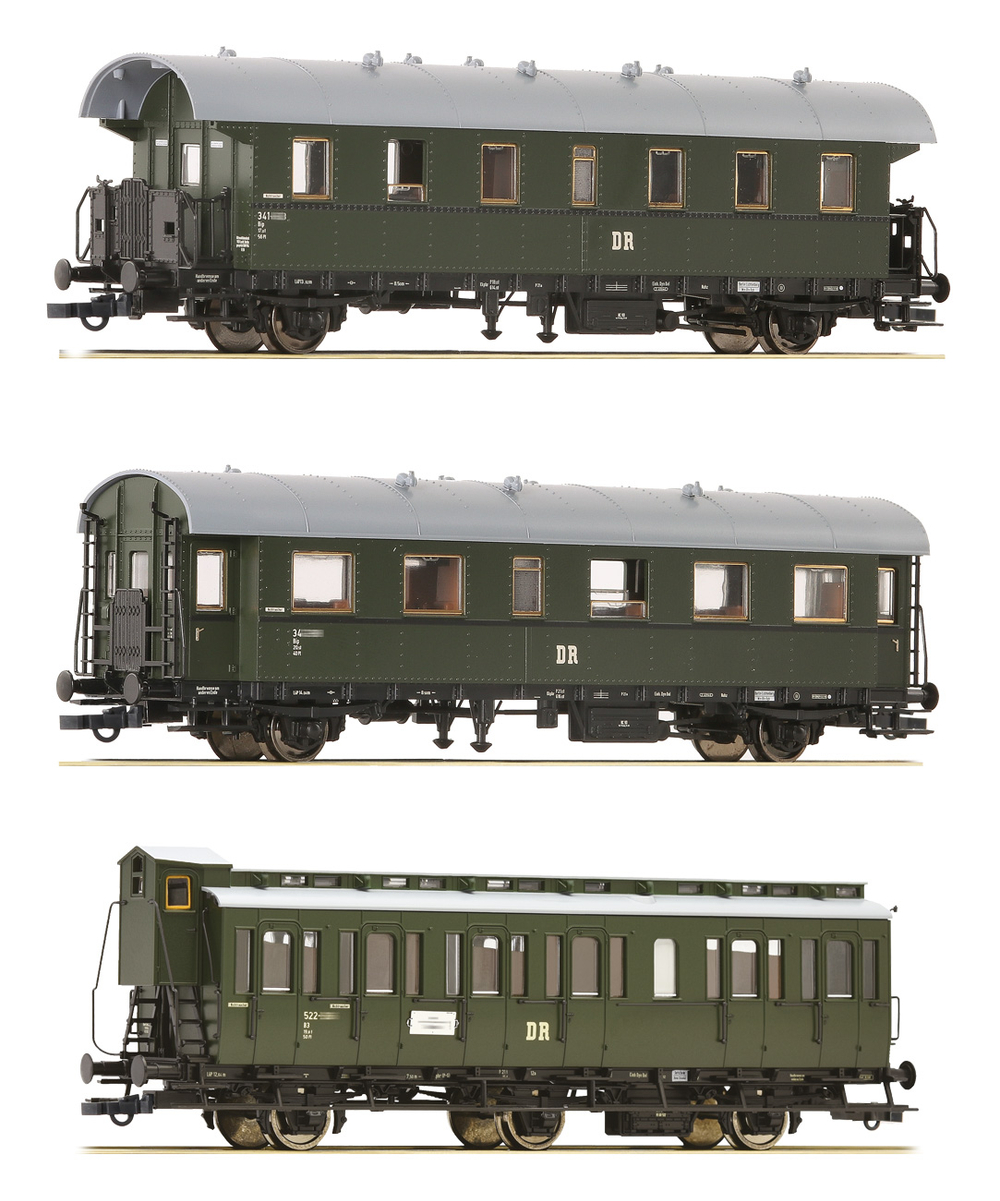 Набор 3 пассажирских вагона DR, III