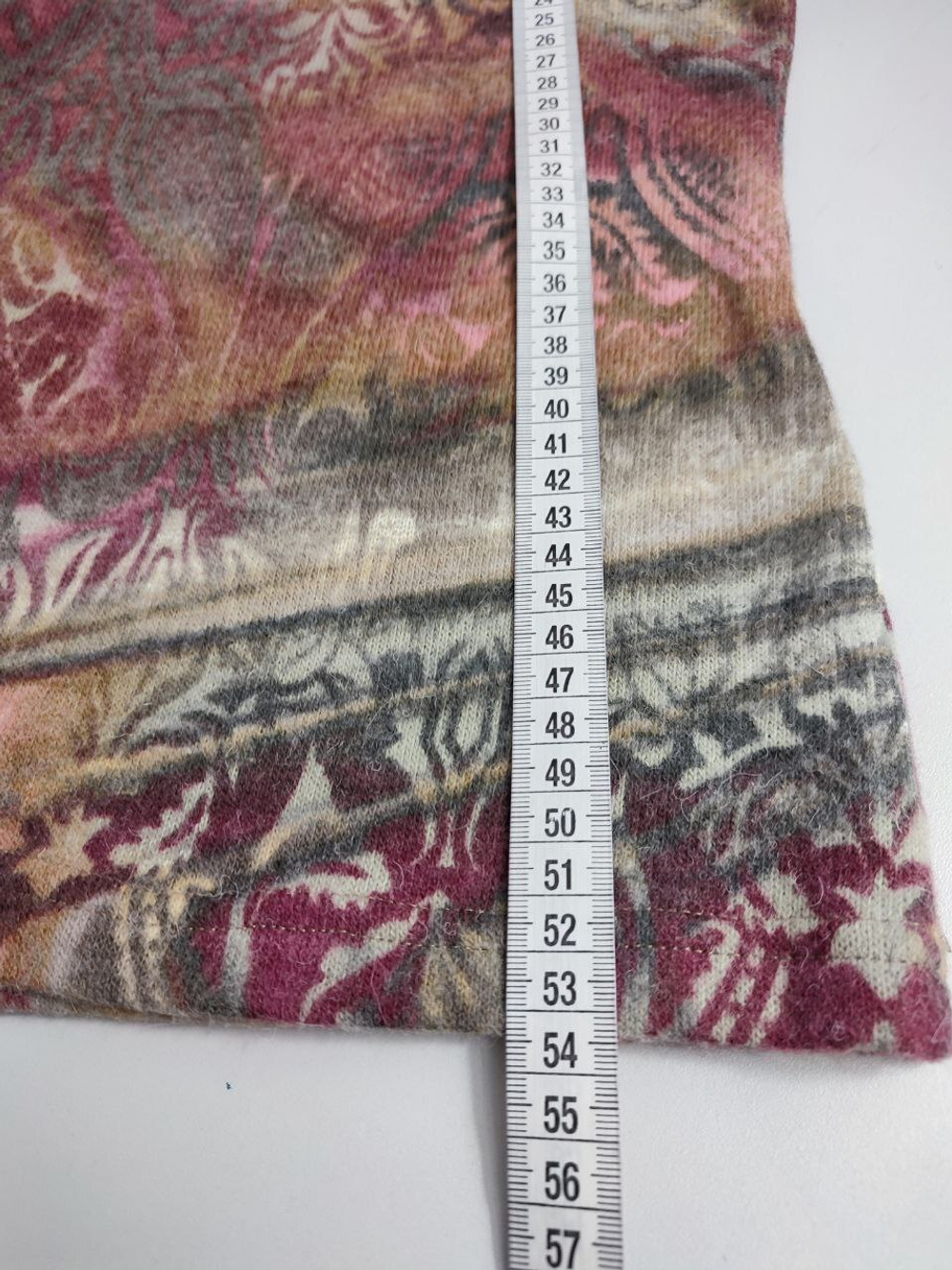 Водолазка шерстяная с принтом 46 размер