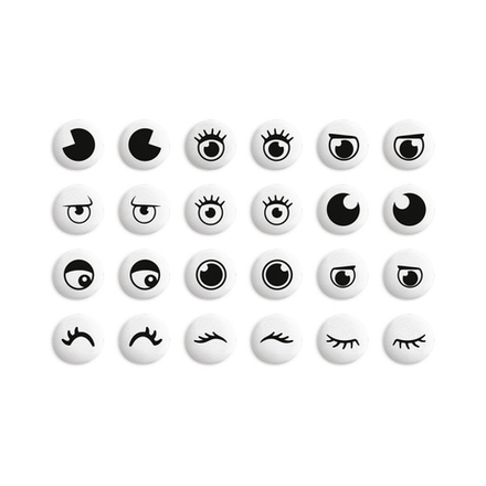 МИНИ-медальоны ГЛАЗКИ МИКС/65гр