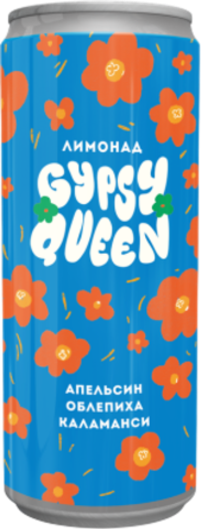 Газированный напиток Саботаж Джипси Квин: Апельсин, Облепиха и Каламанси / Sabotage Gypsy Queen: Orange, Sea Buckthorn and Calamansi 0.33 - банка