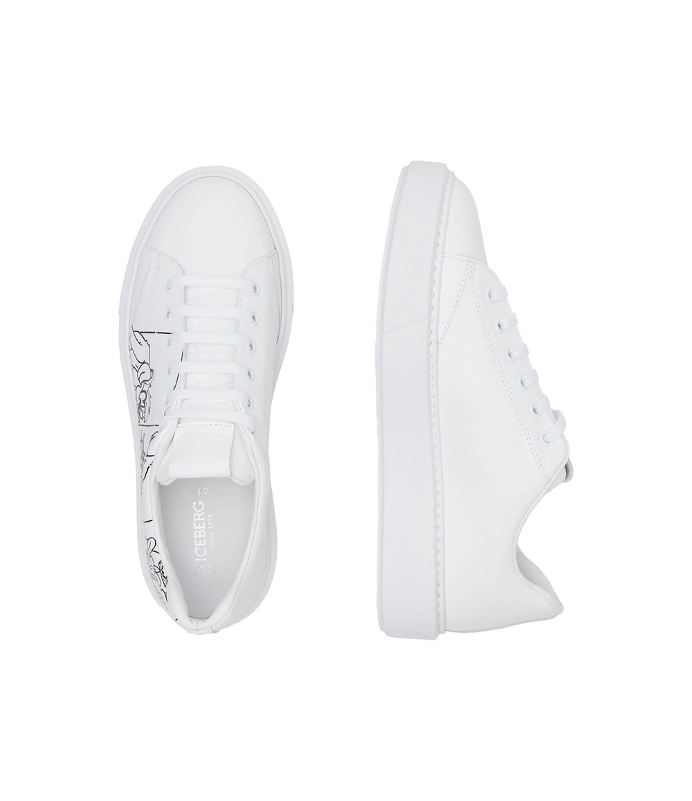 Кожаные кроссовки Iceberg - белый(IU1685)