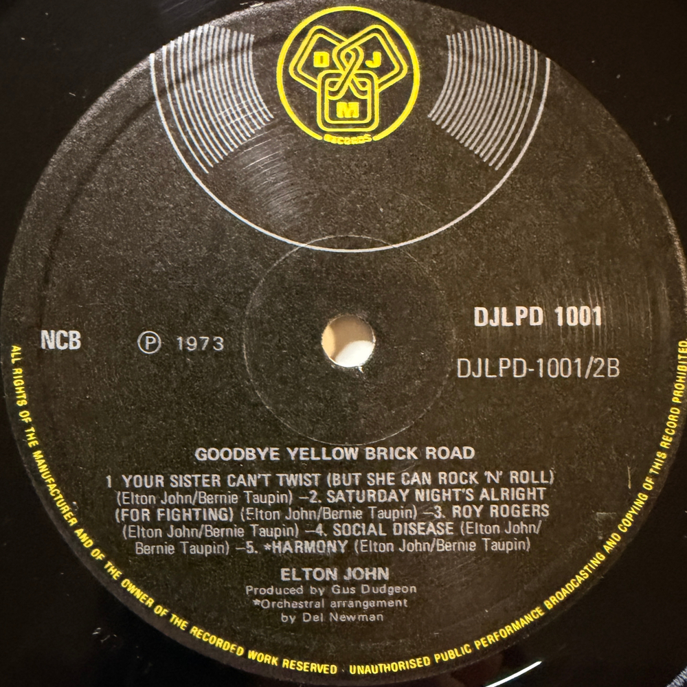 Elton John ‎– Goodbye Yellow Brick Road 2LP (Скандинавия 1973г.)