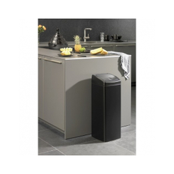 Ведро для мусора Brabantia Touch Bin матовый черный 25л общий вид