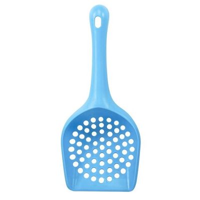 Совок для кошачьего туалета Triol с круглой ячейкой, голубой, 262*112*43мм