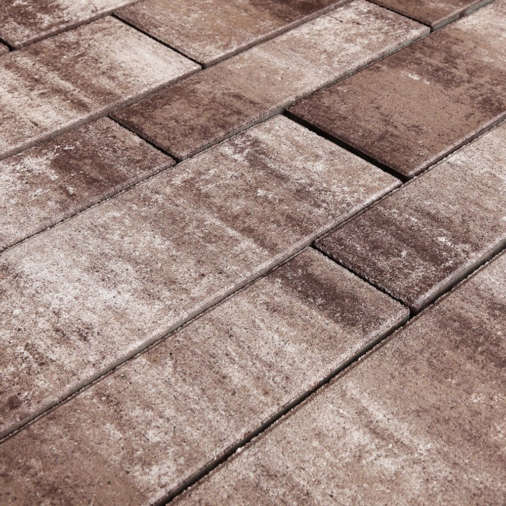 Тротуарная плитка ПАРКЕТ - Листопад гладкий Хаски, комплект из 4 видов плит