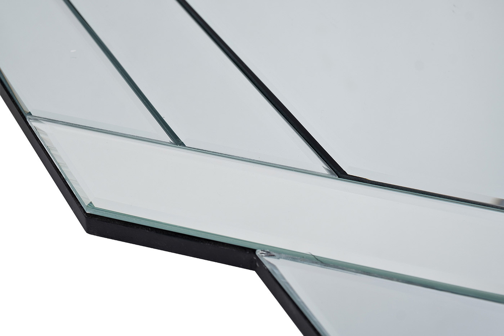 Зеркало настенное 90x60см Garda Decor с зеркальной восьмигранной рамой