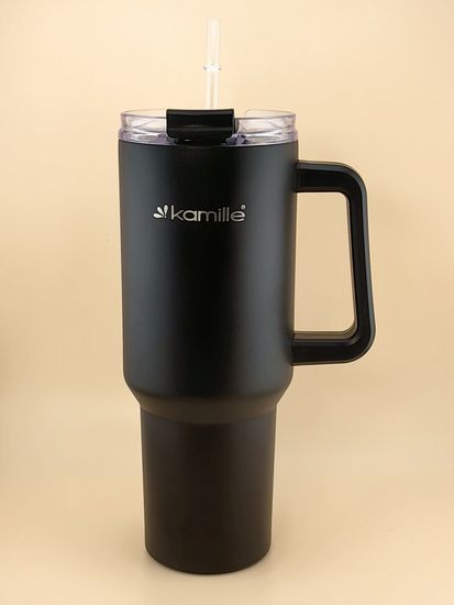 Термокружка 1,2 л. из нержавеющей стали Kamille KM 2172 с трубочкой