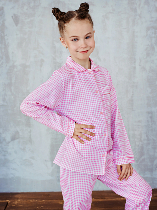 Пижама детская Ihomewear "Нежная клеточка"