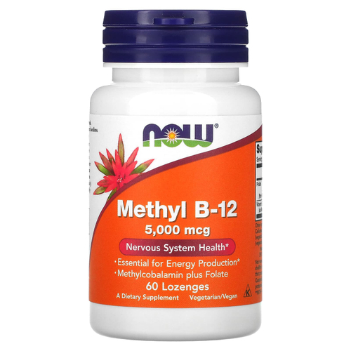 NOW Foods, Methyl B-12, 60 пастилок
