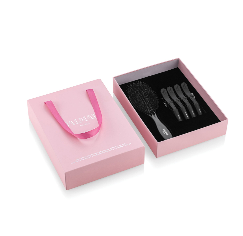 BALMAIN HAIR Профессиональный набор для наращивания волос Limited Edition Aftercare Set with clips & brush