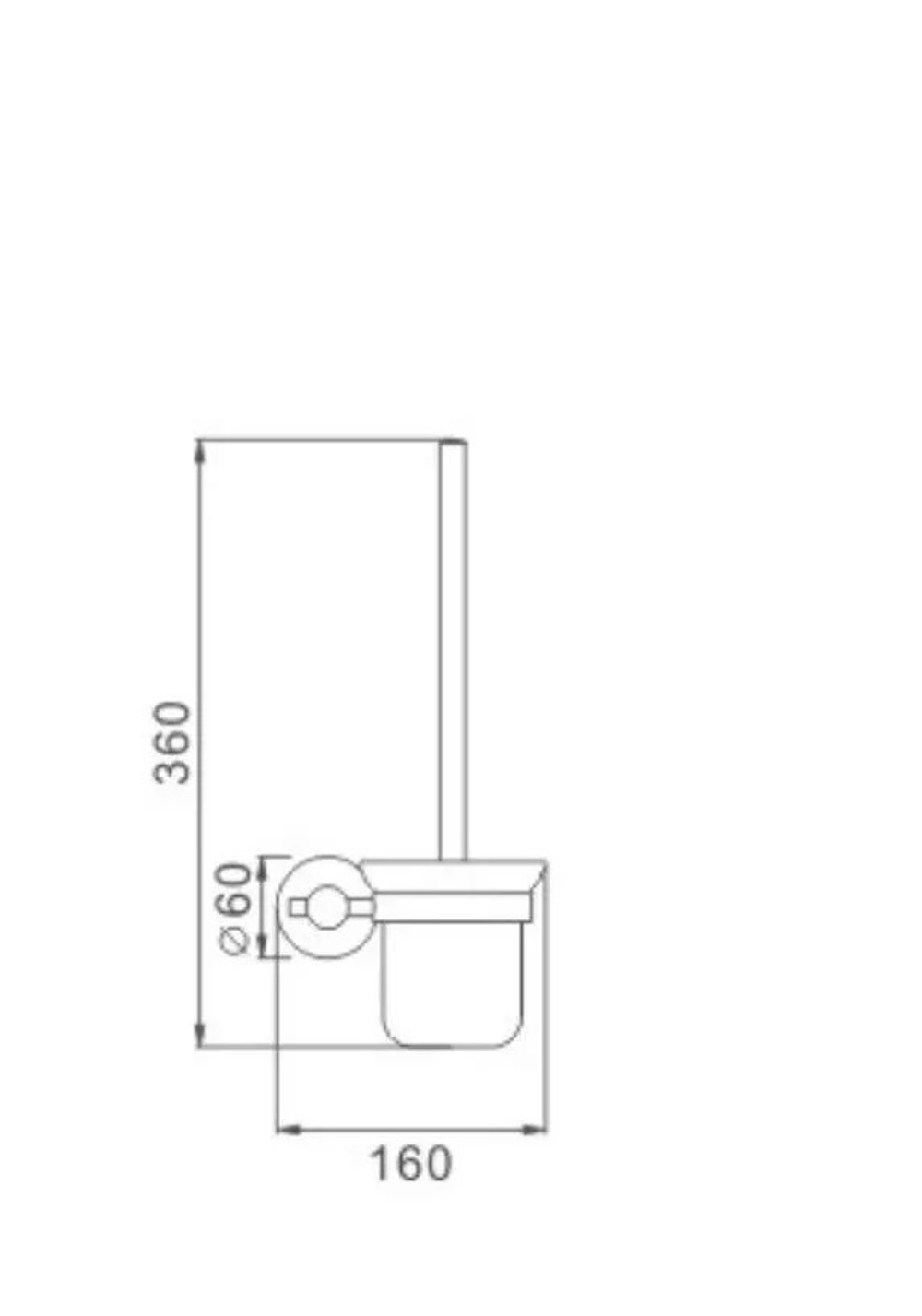 Ершик для унитаза подвесной Haiba HB8310