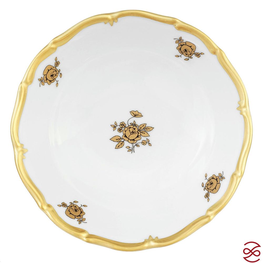 Набор салатников Queen's Crown Золотая роза 13 см (6шт)