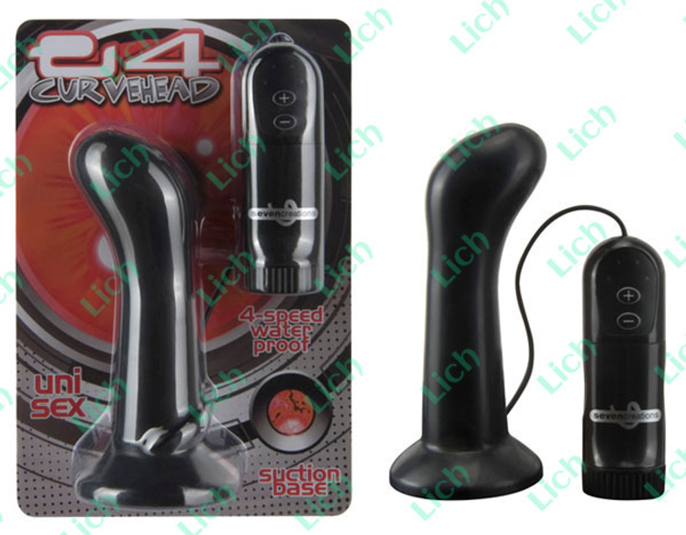 Черная анальная пробка с 4 режимами вибрации