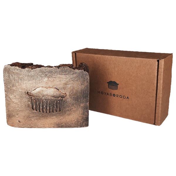 Мыло для тела MOYABORODA "BROWNIE AMARETTO" (органик, живое, ликёр и шоколад). (130гр.)