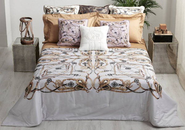 Покрывало 270x270 Mastro Raphael Harnais Vel white-multic