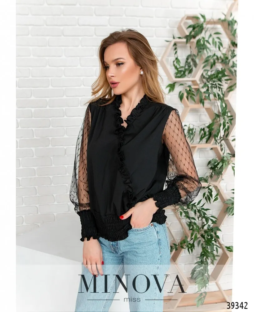 Рубашка 4118-чёрный Minova